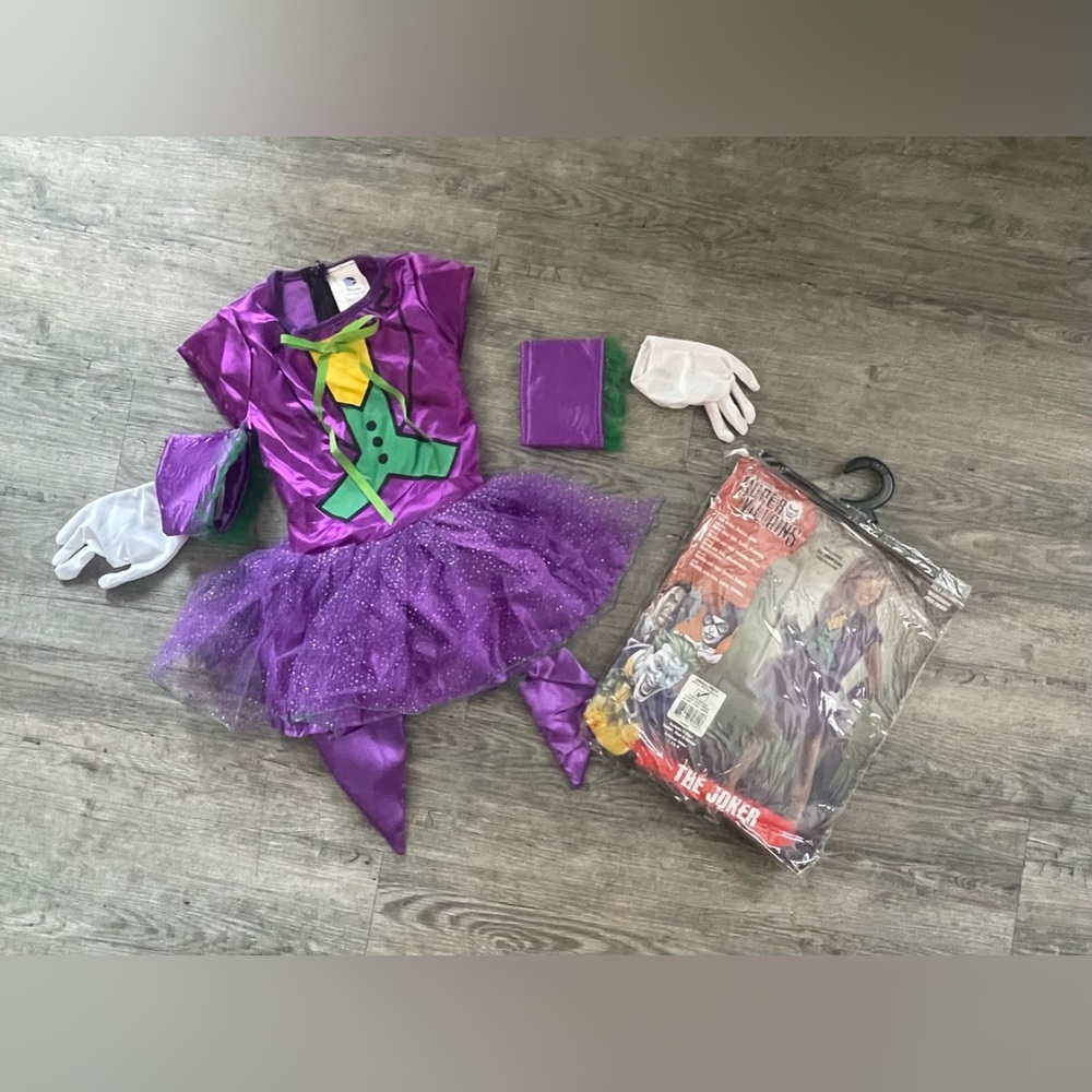 Girls Joker Costume Small 4-6